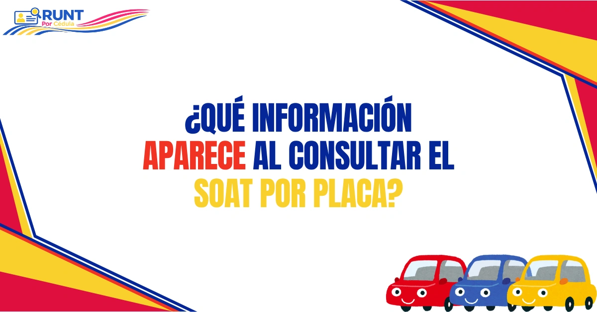 ¿Qué Información Aparece al Consultar el SOAT Por Placa?